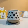 Tasses tasse à eau/tasse à café en céramique grossière japonaise Ins tasse rétro faite à la main tasses de grande valeur