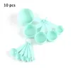 Meetinstrumenten Cups Lepels Set Maatlepel DIY Bakken Levert Draagbare Stapelbare Combinatie Pure Kleur Plastic Bakken Tools R230704