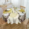 Nappe Vintage Fleurs Papillons Tulipes Jaunes Nappe Ronde Fête Cuisine Dîner Couverture Décor De Vacances Nappes Imperméables