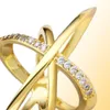 Projektowanie osobowości Pierścionki Złote Srebrny Kryształ Pierścień Knuckle Midi Pierścienie dla kobiet Pierścienie modowe Pierścienie Biżuterii 6663540