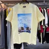 Designermodekläder T-shirts T-shirts Amerikanskt trendigt märke Kith New York Store begränsar livet som molnen längtar efter på himlen Ren bomull Casual Kortärmad 2023