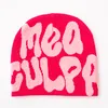 mea culpa hat Winter designer hats for women keep warm y2k beanie culpas street shopping trendy hiphop gorro unisex couple style luxury christmas day gifts MZ09 C23