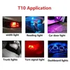 Обновление автомобильного светодиода T10 W5W Canbus Glass COB 6000k Купольная лампа для чтения Маркерный клин Номерной знак Лампа 168 194 192 DC 12 В Белый Синий Красный