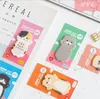 Notes 40 pcs/lot Cute Animal Cat Memo Pad Cartoon N Times Sticky Notes Stationery sticker Notebook School Supplies Bookmark Label 230703