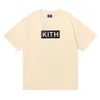 Designer Mode Vêtements T-shirts T-shirts Petite Beauté Tendance Kithbox Simple Couleur Unie Impression Haute Qualité Double Fil Coton À Manches Courtes T-shirt Hommes et Femmes Le