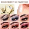 Eye Shadow Liner Combination 6pcs Ombre cosmetiche neutre Matte Shimmer Ombretto per trucco Great Travel Dual Head Smoky 230703