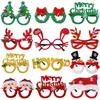 Lunettes de noël père noël arbre de noël lunettes photo accessoire fête décoration fournitures 40 modèles en option SN819