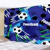 Tapisserier Färgglad fotboll Tapestry Ball Sports Tapissries pojkar tonåringar rum dekor vägg täcker fotboll bakgrund väggduk