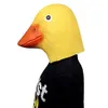 Gelbe Ente Quacker Latex Maske Tier Cosplay Nette Ente Kopfbedeckung Halloween Party Cosplay Requisiten Schönes Geschenk L230704