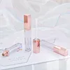 4ML High Class Rose Gold Lipgloss Fles Plastic Lege Cosmetische Lip Olie Hervulbare Buis Vloeibare Lipstick Opslag fles Jaxsx