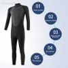 Wetsuits Drysuits Summer Men Wetsuit Full Bodysuit 3mm Round Neck Diving Suit Stretchy Swimming Surfing Snorkeling Kayaking Sports Clothing HKD230704
