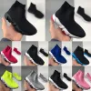 Çocuk Ayakkabı Tasarımcısı Yüksek Siyah Hızlı Spor Kekiği Kız Bebek Çocuk Eğitmenleri Gençlik Yürümeye Başlayan Bebekler Çorap Ayakkabı Çocuklar Erkek Spor ayakkabıları 25-35 26