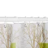 Set Scenerie Scenerie Drukowane zasłony prysznicowe jesień liście drzewa liść screen kąpielowy Wodoodporny produkty do łazienki z haczykami