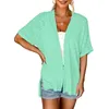 Women's Blouses Womens 2023 Summer Lightweight Cardigan Short Sleeve Open Front Casual Loose Cover Ups Tops 3xl Long T Shirts For Women