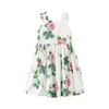 Meisje Jurken 2023 Kinderkleding Zomer Camellia Print Onderjurk Katoen High End Kleding Groothandel