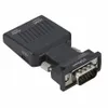 Adaptateur VGA vers HDMI 1080P avec prise en charge audio et connexion 15 broches vers HD