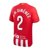 Atletico Madrids Soccer Jerseys 23/24 Joao Felix 2023 2024 Morata M. Llorente Correa Camiseta fotbollsskjorta uniformer bort män barn kit Griezmann R. de Paul Carrasco