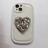 Étui de téléphone en silicone design Personnalité Amour Stand iPhone 14 13 12 Pro 11 14 Étui souple Étui de protection contre les chutes