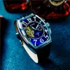 Cappotti sewor maschi orologio automatico Nuovi orologi meccanici in pelle tonneau uomo orologio da polso sportivo impermeabile militare Montre Homme