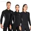 Wetsuits Drysuits DIVE SAIL 3 mm neopreen wetsuitjack Top voor heren Dames Duikpak Snorkelen Surfen Badpak Watersport Duikkleding HKD230704