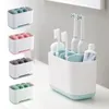 Toothbrush 1pcs Toothbrush Toothpaste Holder Case Shaving Makeup Brush Electric Toothbrush Holder Organizer Stand Bathroom Accessories Tool