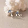 Orecchini a bottone Foglia di ginkgo in argento sterling 925 per donna Accessori di gioielli firmati di alta qualità Offerte con