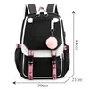 School Bags Korean Style High School Backpack for Teenage Girl Fashion Black White Student Girls Backpack Schoolbag Cute Book Bag 230703