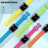 Para pulseiras de substituição de pulseira de silicone macio à prova d'água para Apple Watch para iWatch Series 8 7 6 5 4 3 2 1 SE 38mm 40mm 41mm 42mm 44mm 45mm 49mm