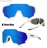 Lunettes de soleil Lunettes de soleil QUESHARK 13 Couleurs Femmes Hommes Miroir Cyclisme Imprimé Sports VTT Vélo Lunettes Équitation Vélo De Route Lunettes Lunettes QE48 Z230704