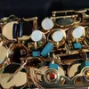 Klassieke BB-gestemde sopraan gebogen saxofoon gelakt goudmessing shell toetsen gemaakt in Japan vakmanschap professionele prestaties houtblazers instrument met koffer