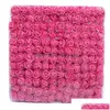 Ghirlande di fiori decorativi 144 Pz / lotto 2 Cm Schiuma di pizzo Testa di rosa Ghirlanda fai da te Festa di nozze Regalo di San Valentino Decorazioni floreali Goccia Deliv Dhgnk