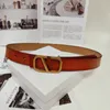 Cintura da uomo classica in tinta unita moda in metallo con lettera Cintura da donna di lusso firmata Cintura vintage con fibbia ad ardiglione larga 30 mm