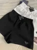 Pantaloncini da donna firmati Riduzione dell'età stile college ragazza dolce pantaloncini dimagranti alla moda con elastico in vita tubo dritto pantaloni caldi gambe larghe e larghe tendenza casual ZI24