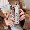 Moda Trend Telefon Kapağı Kelebek Aşk Çiçek Elma 13 PRO Bilek Bant Yüzük Cep Telefon Kılıfı Küçük Kokulu Stil 11/12 Yumuşak Silikon Kılıfları