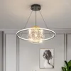 Pendelleuchten Modernes Schlafzimmer Weiß Schwarz Runde Blume Herzform Gypsophila Suspension Hängeleuchte für Esszimmer Dekor