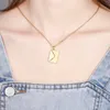 Pendentif Colliers Lettre D'amour Enveloppe Collier Avec Rose Boîte-Cadeau Personnalisé En Acier Inoxydable Bijoux Confession Vous Pour La Saint-Valentin 230704