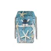 Sacolas de compras Bolsa feminina de ombro Azul Oceano Concha do mar Estampas de areia Sacola de compras Bolsa de tecido de linho Bonita Bolsa de mão prática e casual 230703