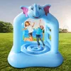 Nuevos soportes para saltar, gorila creativa con forma de elefante, casa de rebote para niños pequeños, patios traseros, parques jugando