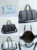 Bucket Shaped Tote Bag Designer Printed Grid Shoulder Bag Detachable Strap Back Pack Luxury Luggage Bags Travel Long Bucket Totes