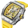 Zegarki na rękę Klasyczny Luksusowy dla Mężczyzny Wielofunkcyjny Sport Wodoodporny Luminous Casual Zegar Automatyczny Mechanik es 0703