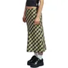 تنورة منقوشة الطباعة عالية الخصر Midi Skirt Aline Bodycon Long Pencil Y2K Streetwear Egirl 90s Fashion 230703