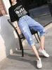 Women's Pants 2023 Denim Cropped Pant Women Loose Elastic Harem Girls Casual All-Match High Waist Summer Breeches Trend