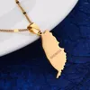 Pendant Necklaces Stainless Steel Grenada Island Map Caribbean Charm Jewelry