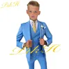 Suits Suit for Boys Ivory Jacket Pants Vest Wedding Tuxedo Three Piece Formal Party Dress Kids Blazer Set costume enfant garon mariagHKD230704