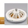 Ventilateur de plafond 1pc avec lumières, ventilateur à profil bas fermé moderne de 36 W, plafonnier silencieux pour salon, chambre d'enfant, décoration de chambre à coucher