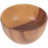 Bowls Acacia Wood Salad Bowl Small Serving Rice Round Storage Container Wooden Vegetable