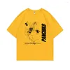 T-shirts för män Panchiko DEATHMETAL tryckt tröja Casual Summer Oversized T-shirts Herr Kvinnor T-shirt Manga Y2k T-shirts