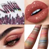 Eye ShadowLiner Combination 24 Colors Eyeshadow Pearlescent Glitter Eye Shadows Pencil Long Lasting Waterproof Eyeliner Lipstick Makeup Maquillaje TSLM1 230703