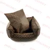 Designer Dogs Kennels Bed Pad Print Leather Pet House Kennel Inomhus varma husdjur levererar tre storlekar230n