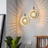 Lampes suspendues Lustre Moderne LED Cristal Or 110V 220V Pour Chambre Décoration De La Maison Lampe Salon Grenier Plafond Suspendu Lumière Art Éclairage